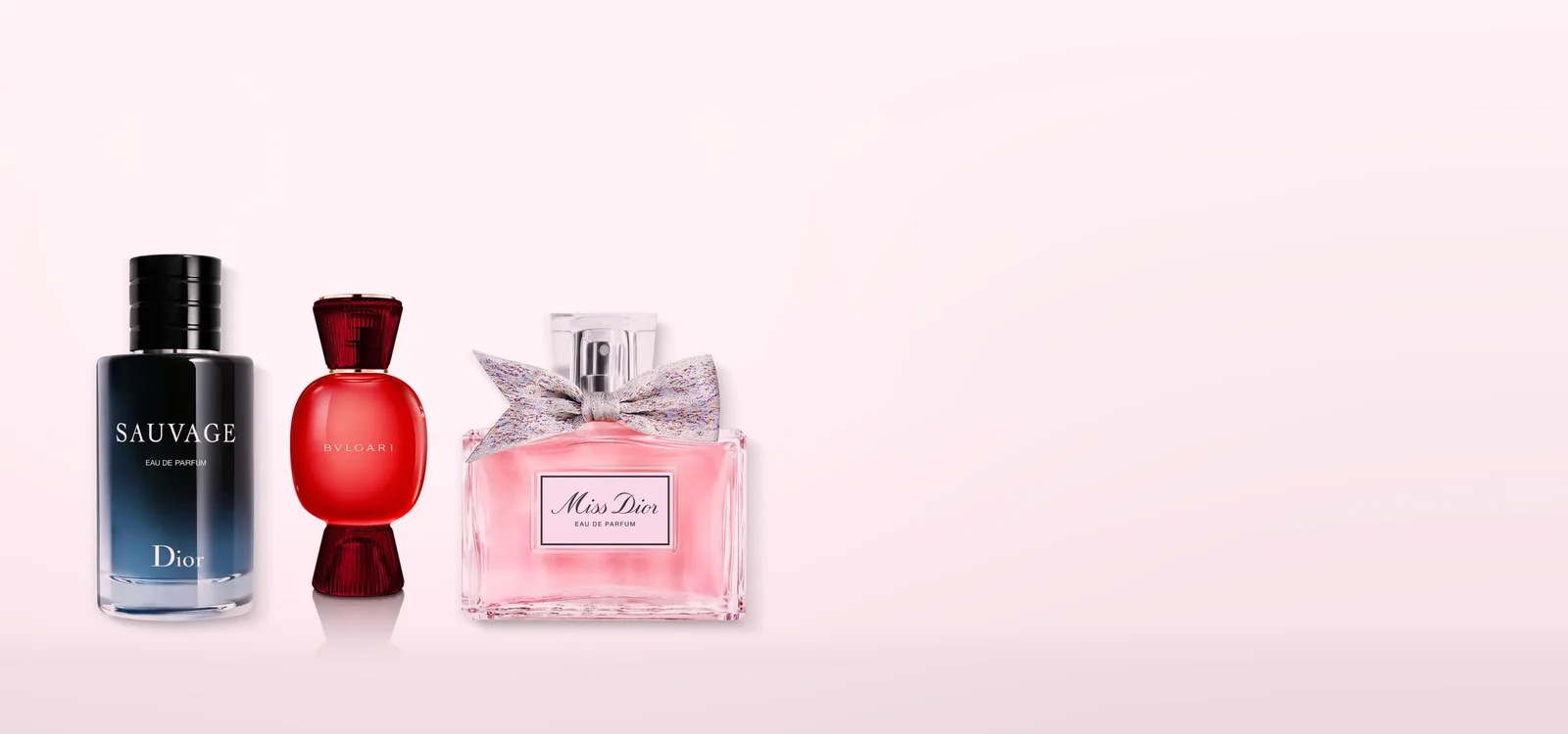 Водары Dior і Bvlgari