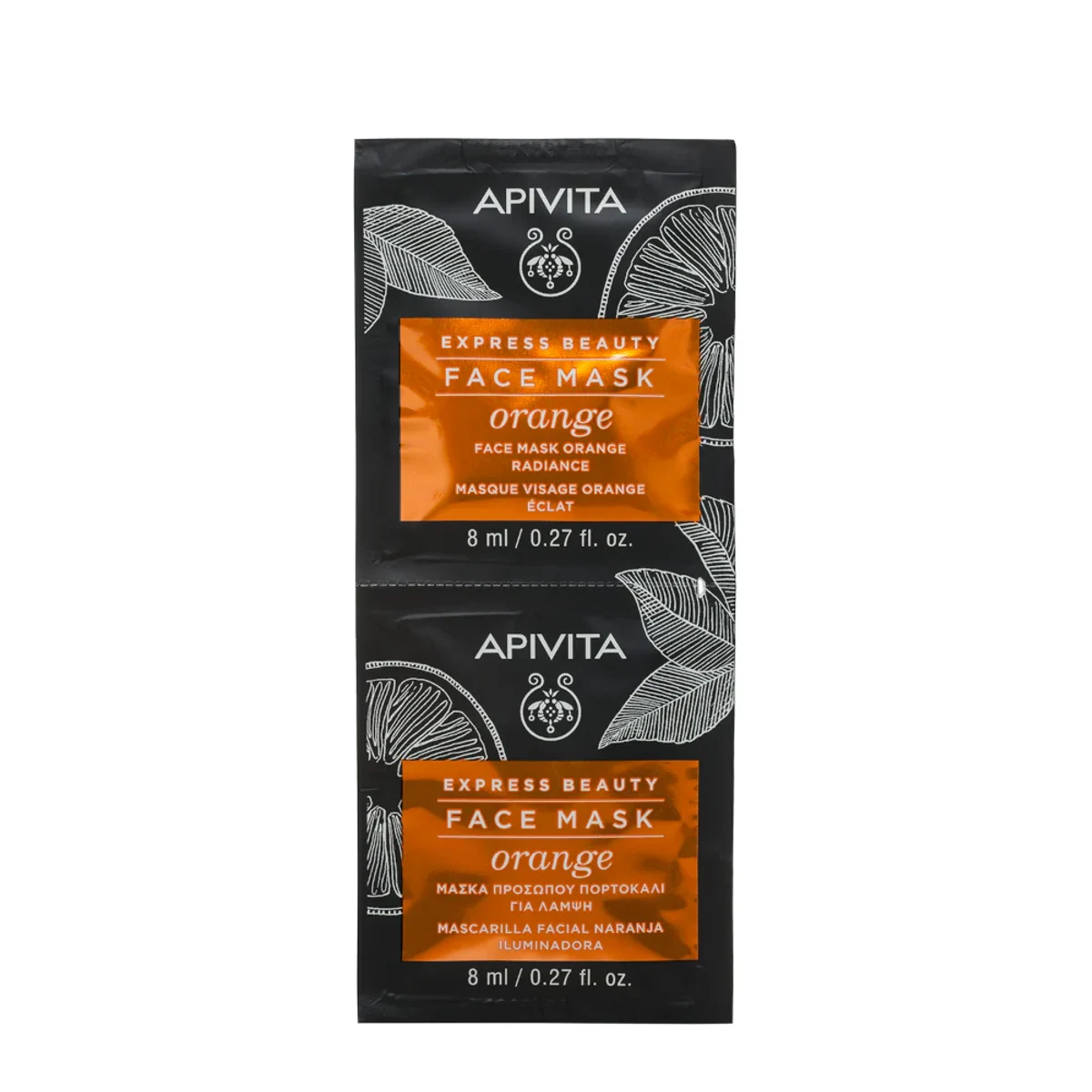 Maschera Viso Illuminante con Arancia
