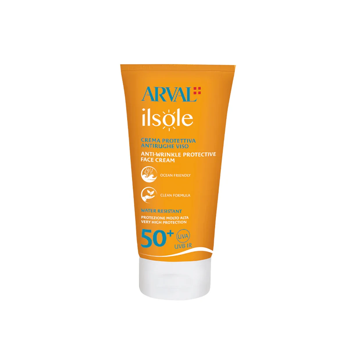 Crema protettiva antirughe viso SPF50+