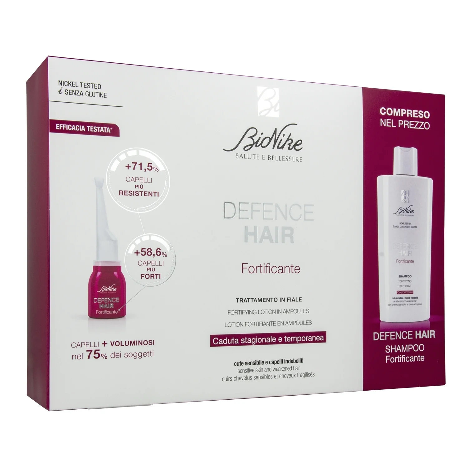 Trattamento In Fiale Fortificante + Shampoo Fortificante