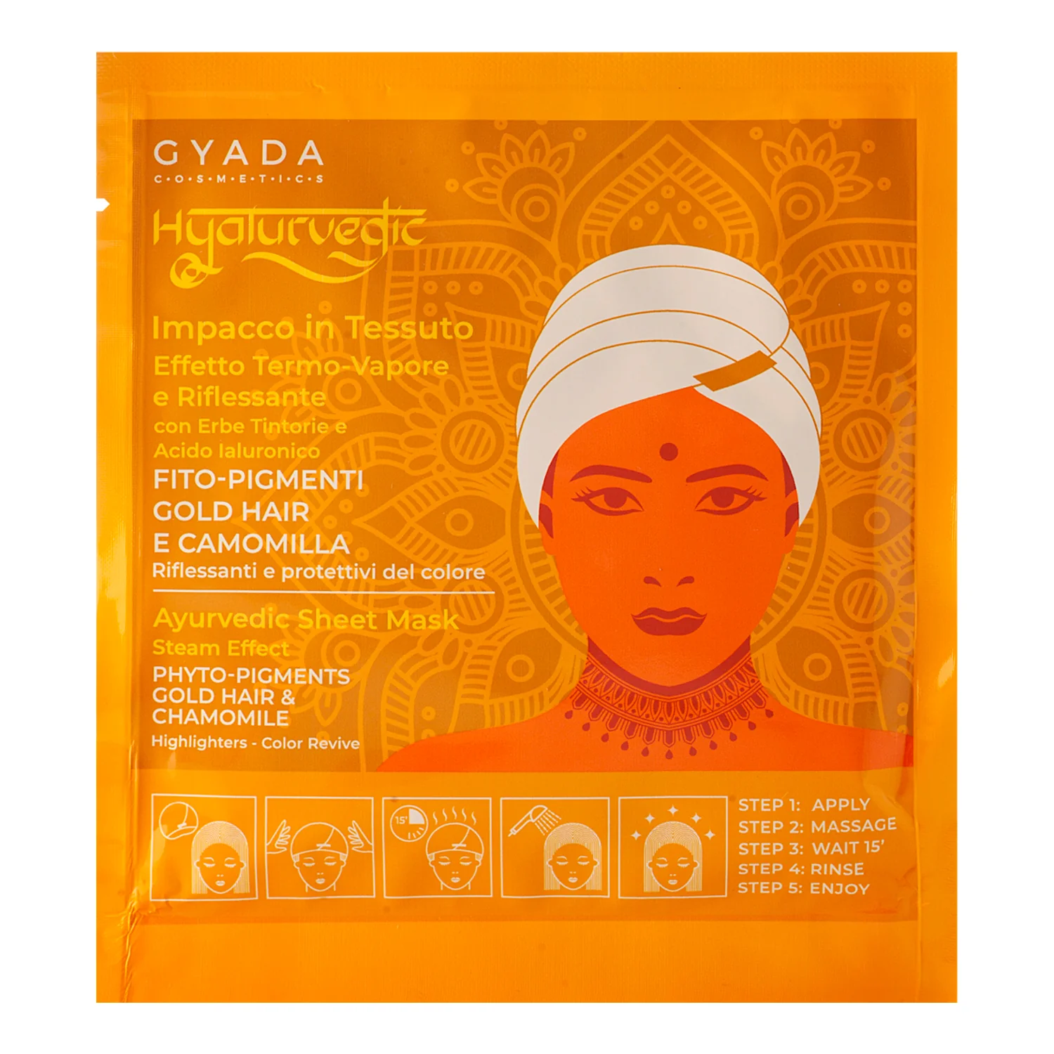 Impacco Ayurvedico In Tessuto Riflessante Gold Hair