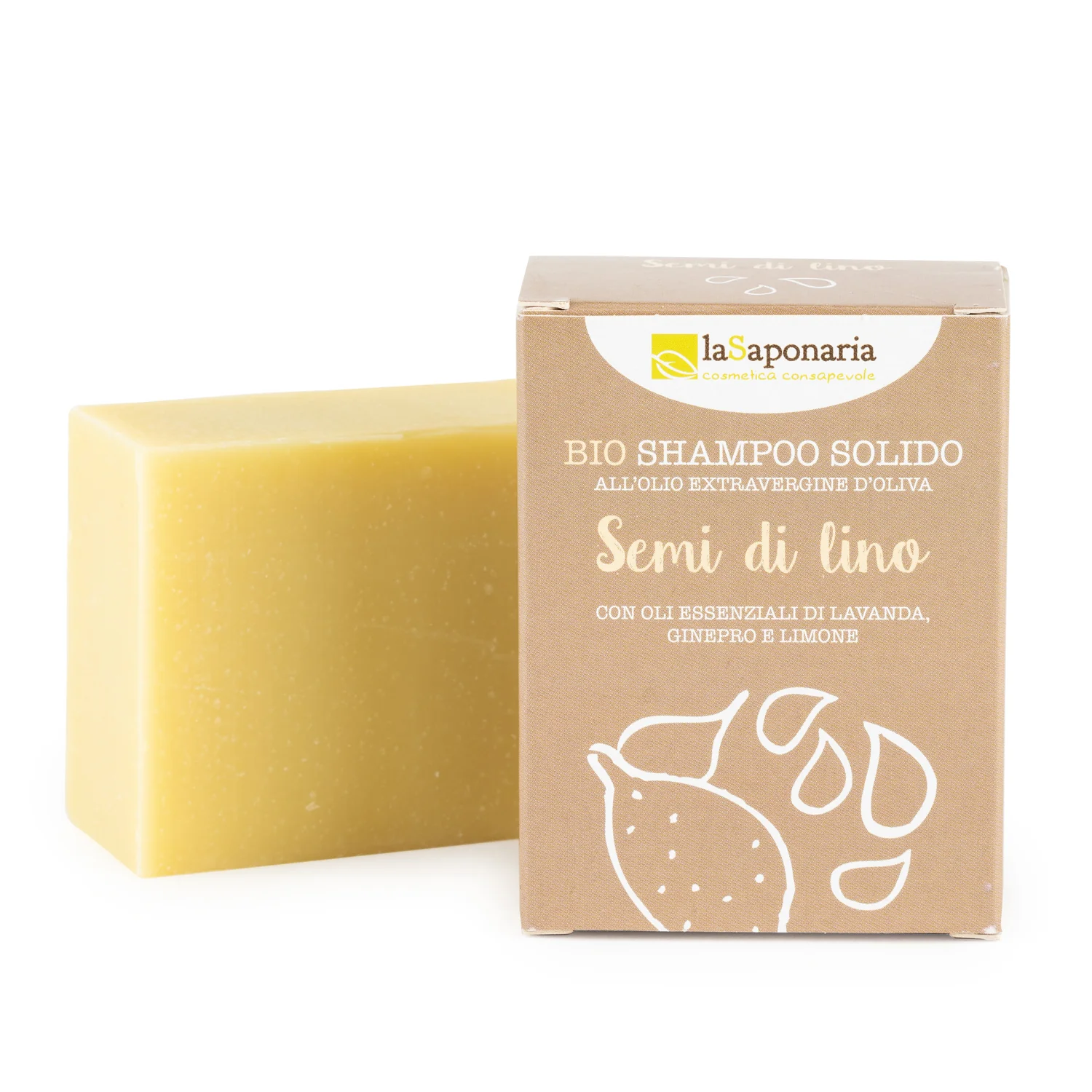 Shampoo solido semi di lino