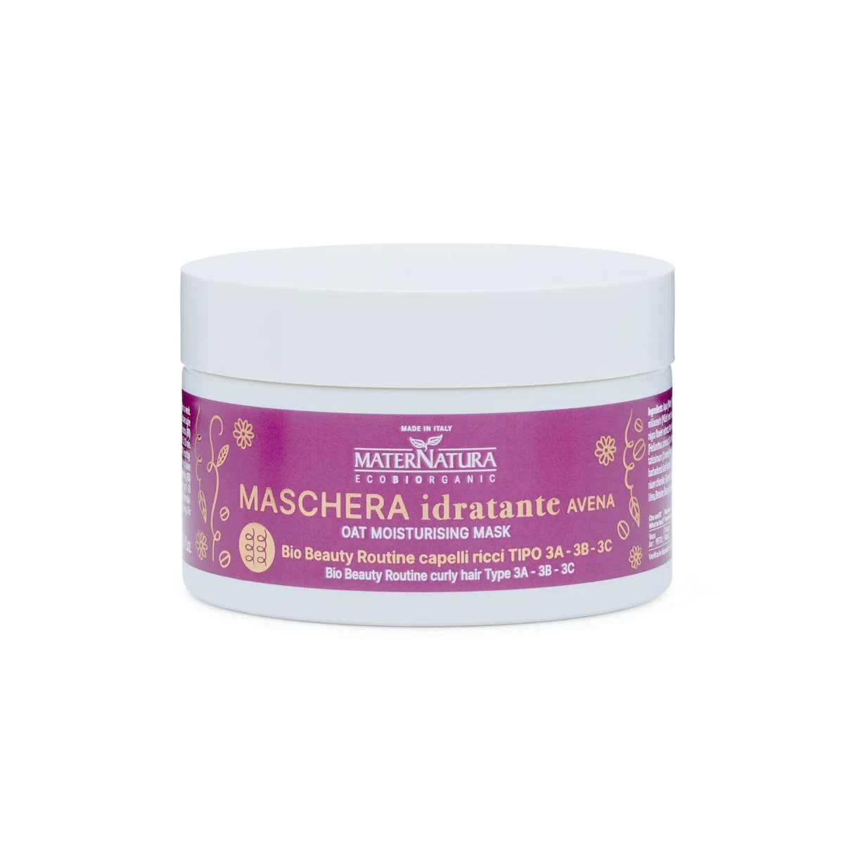 Maschera Idratante Capelli Ricci Avena