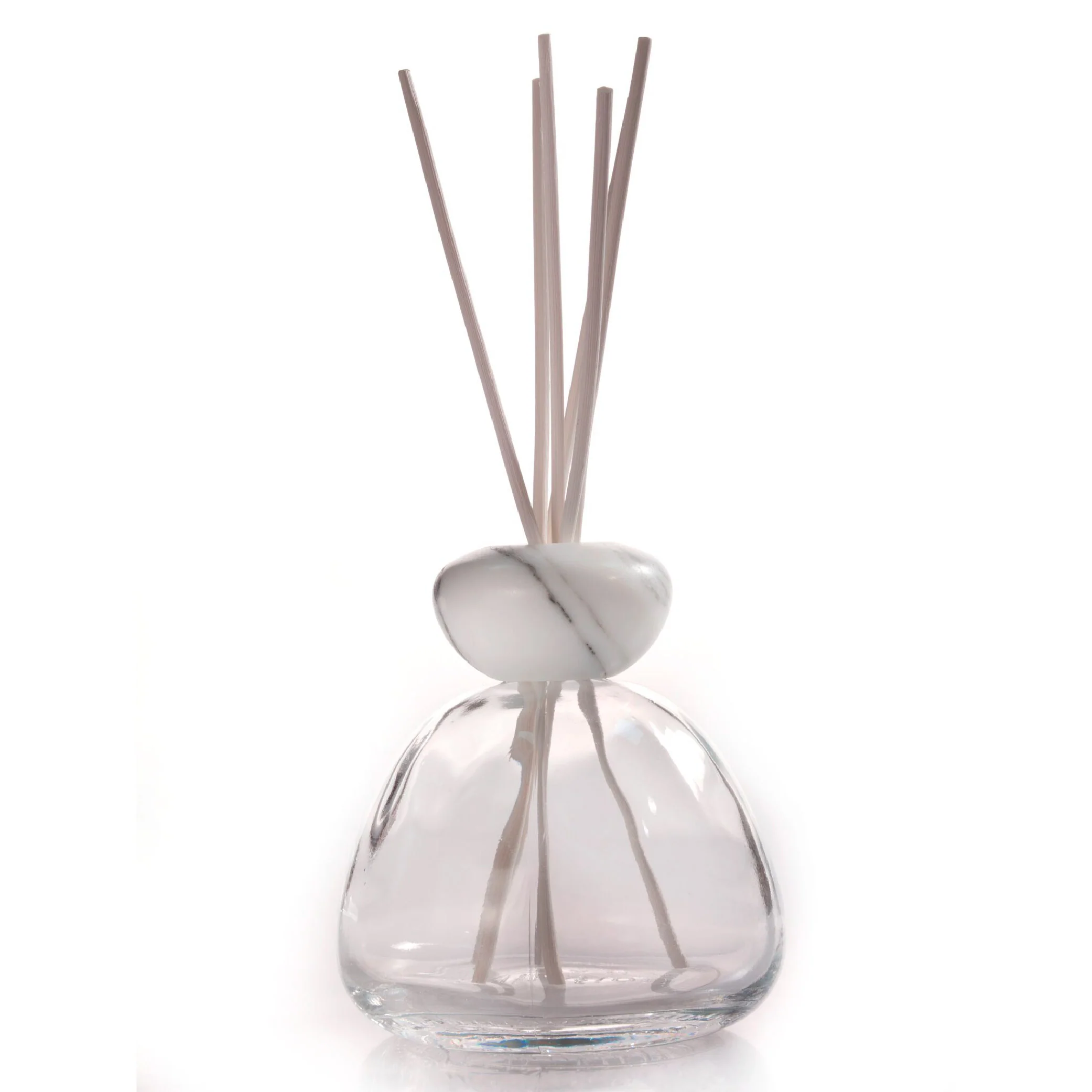 Diffusore Marble - Trasparente con Tappo Bianco