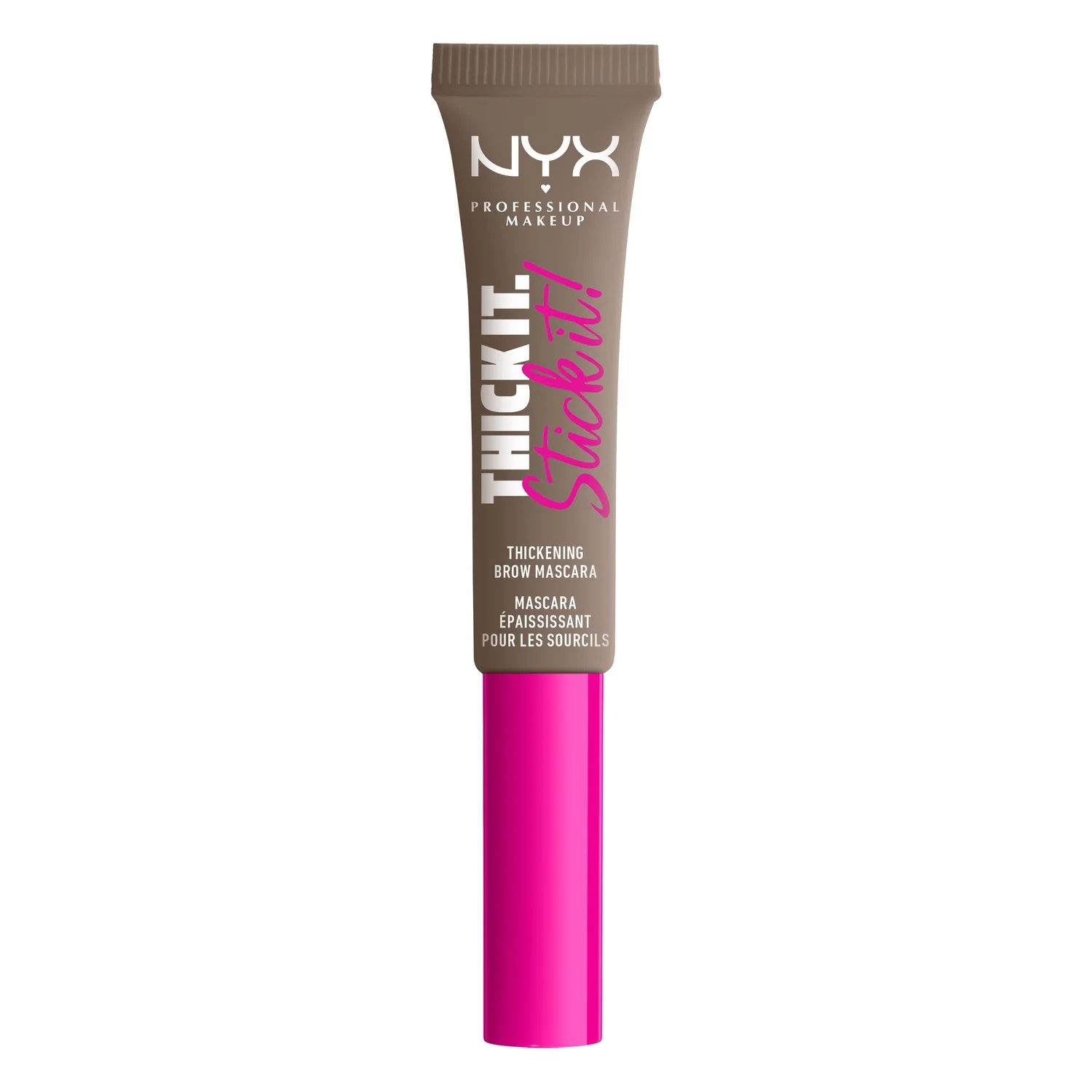 Thick it. Stick it! Thickening Brow Mascara