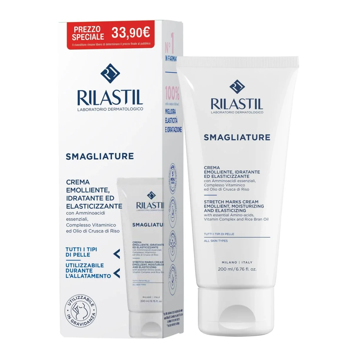 Smagliature Crema Emolliente, Idratante ed Elasticizzante