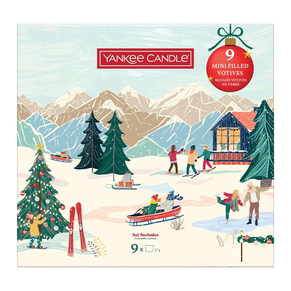 Confezione Regalo Libro 9 Candele Votive